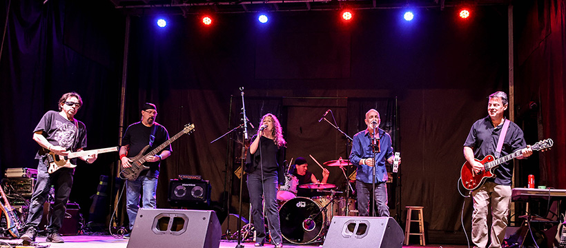 TTB on stage at the Celebrate Summer Fair